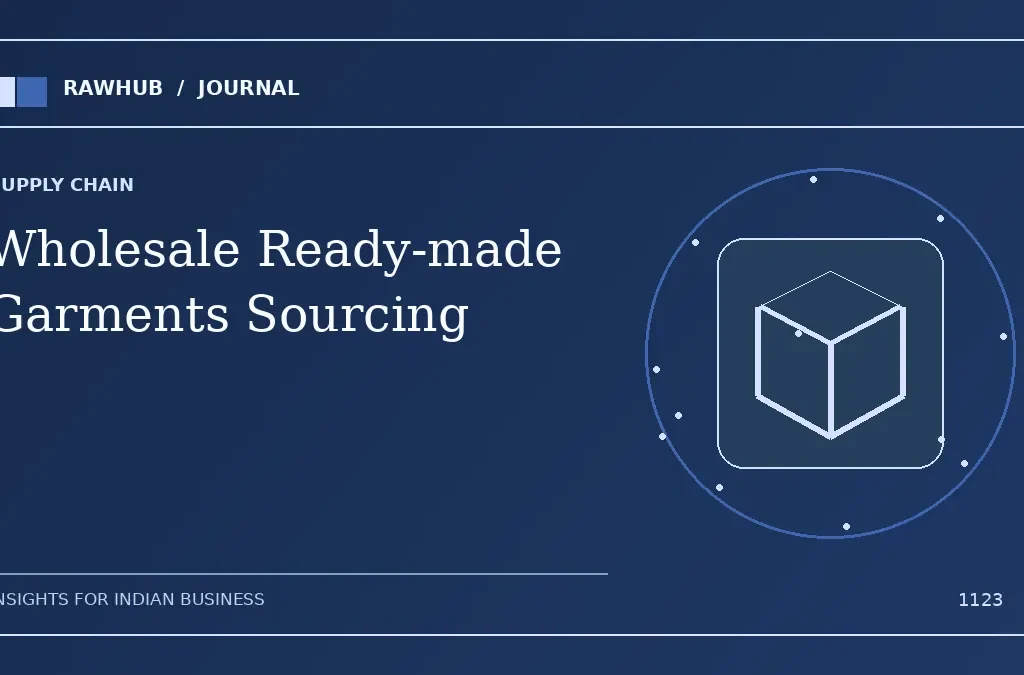Wholesale Ready-made Garments Sourcing: High-Margin Playbook for Indian Clothing Retailers — Rawhub Journal
