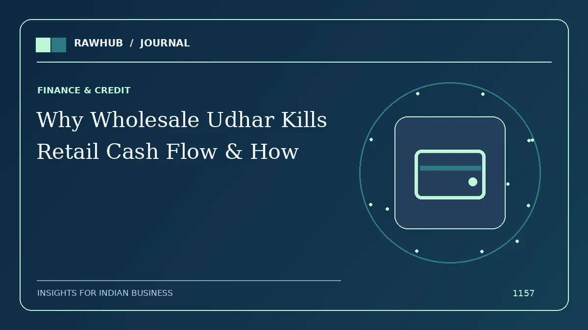 Retailer Credit and Wholesale Udhar: How to Protect Cash Flow
