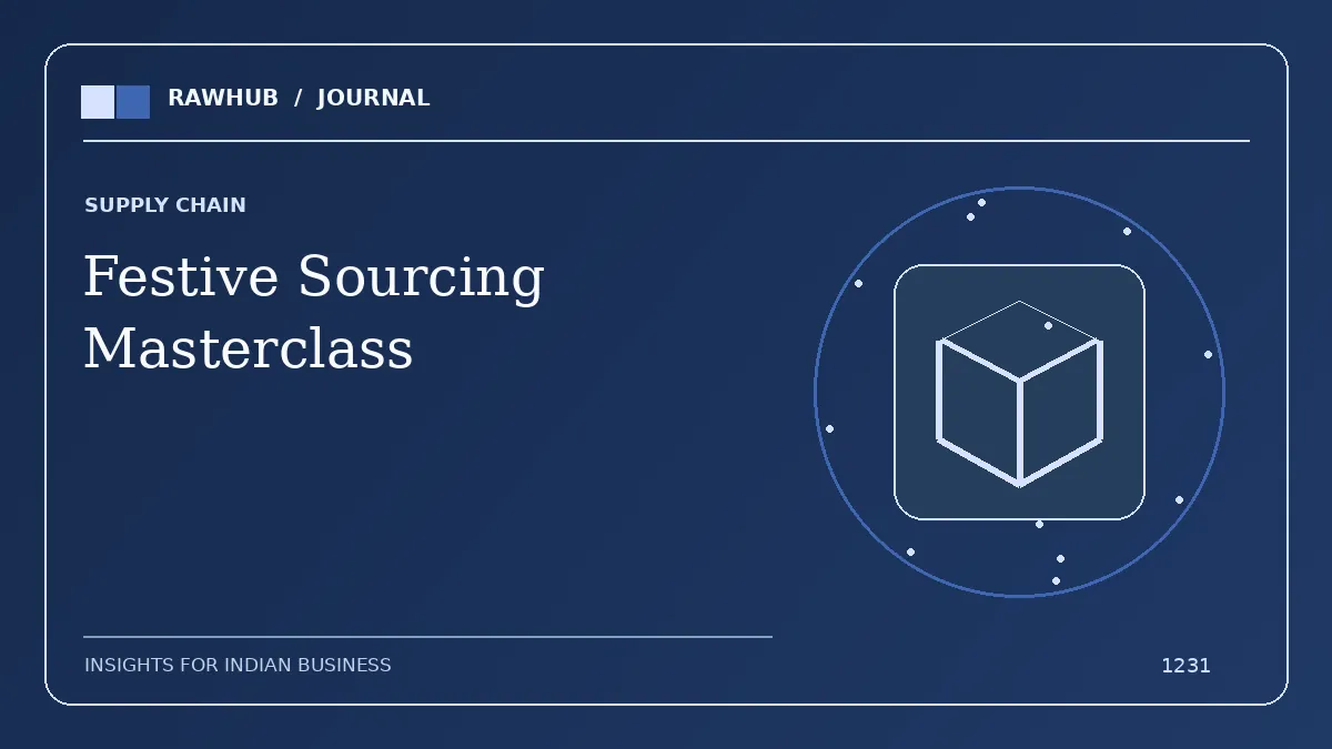 Festive Stock Planning for Retailers: A Practical Sourcing Guide