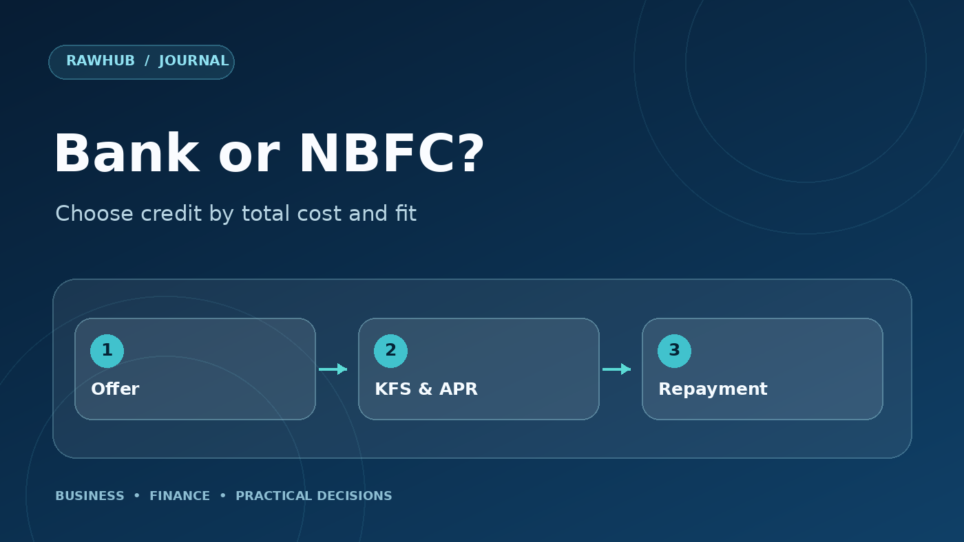 Bank vs NBFC Business Loan: What a Small Retailer Should Compare