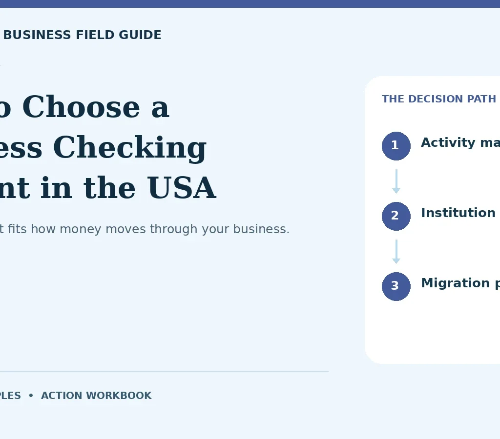 How to Choose a Business Checking Account in the USA