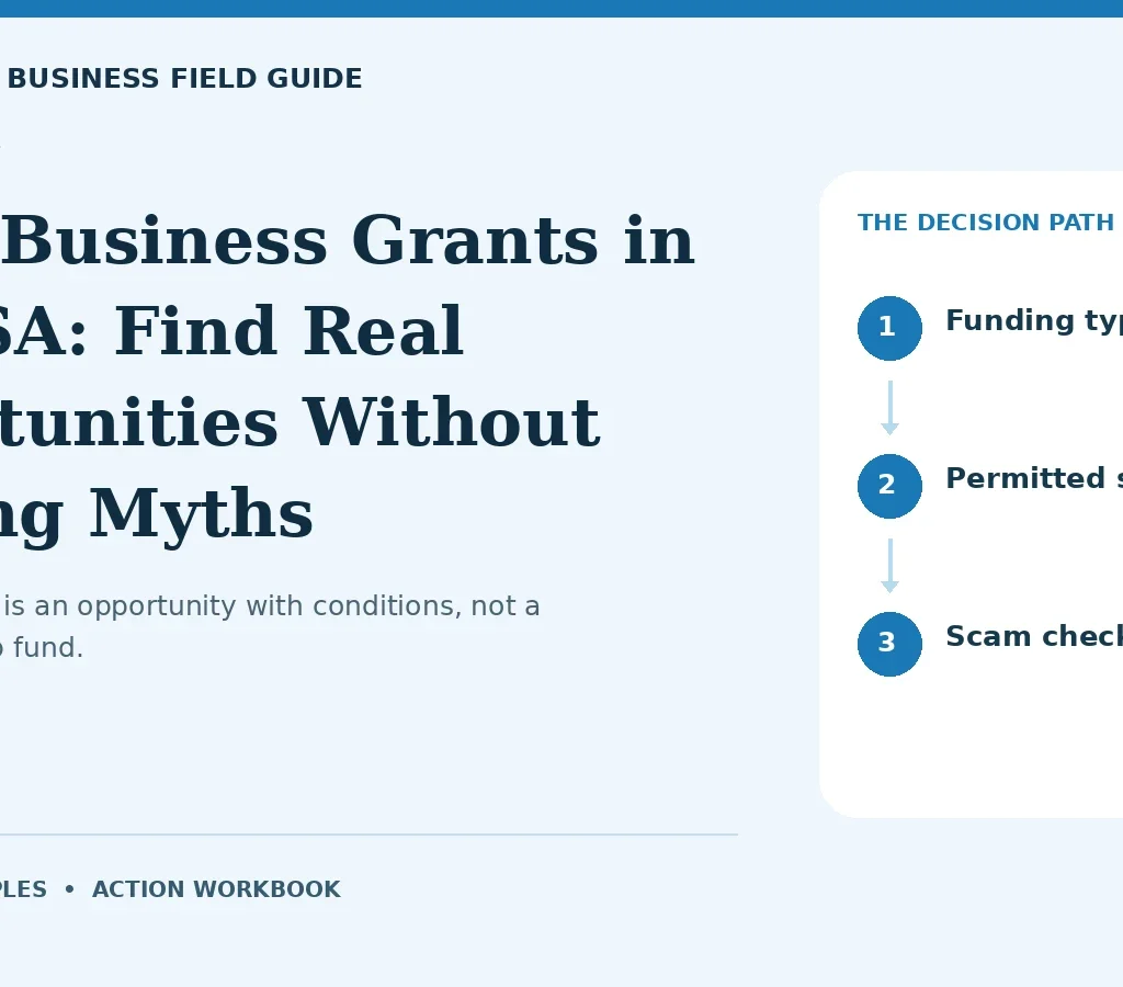 Small Business Grants in the USA: Find Real Opportunities Without Chasing Myths