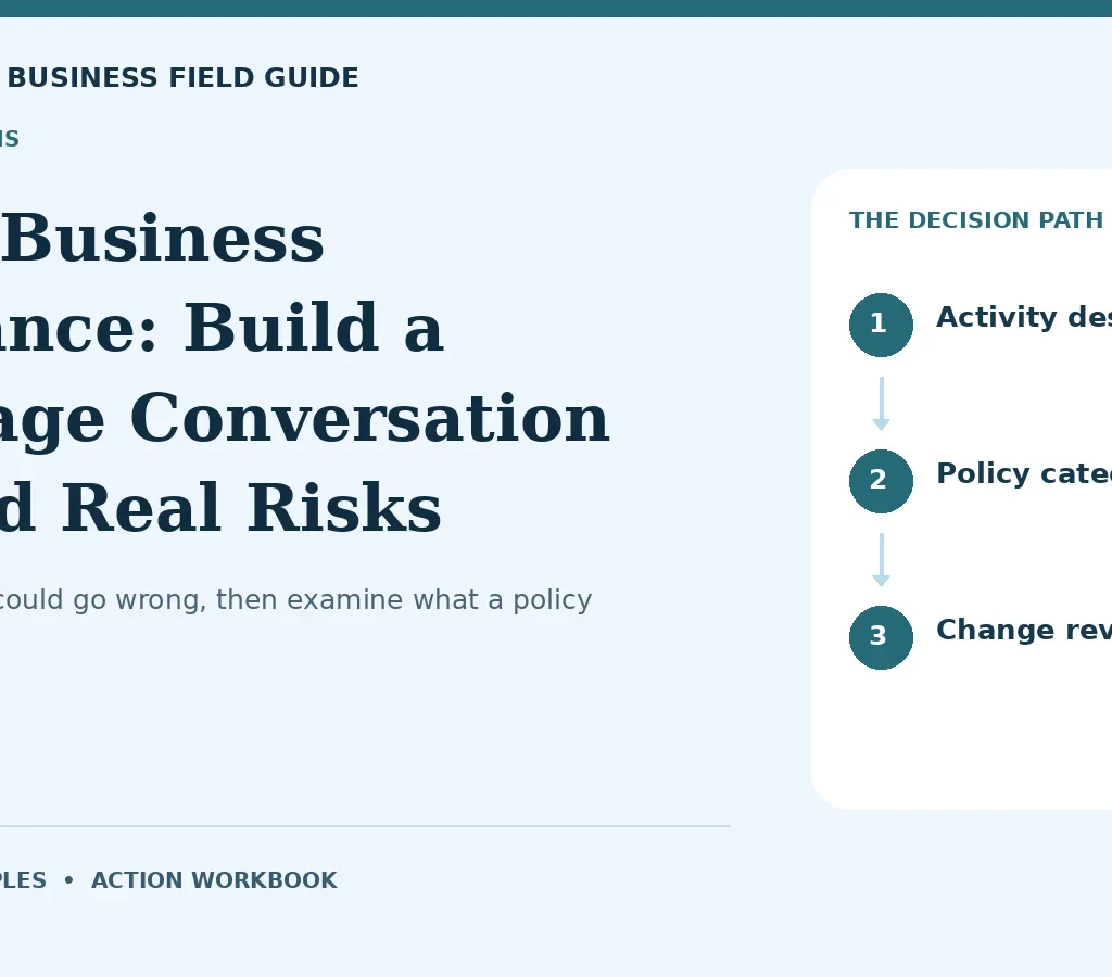 Small Business Insurance: Build a Coverage Conversation Around Real Risks