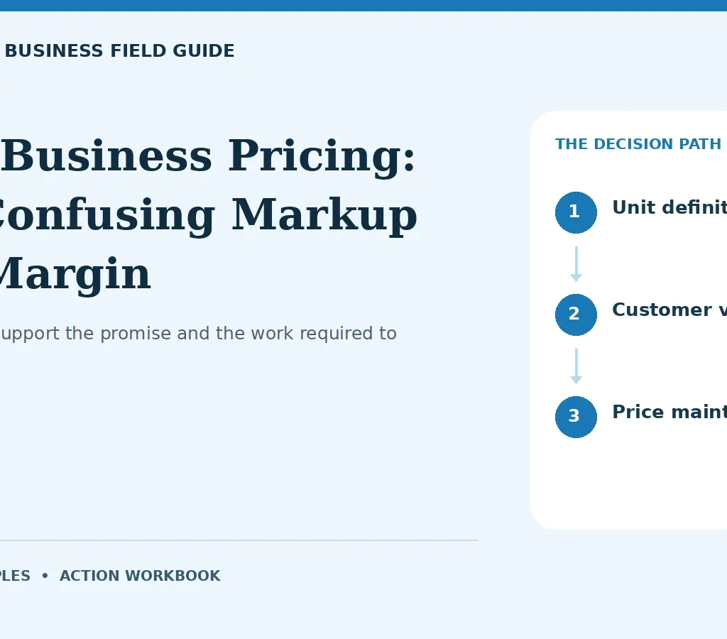 Small Business Pricing: Stop Confusing Markup With Margin