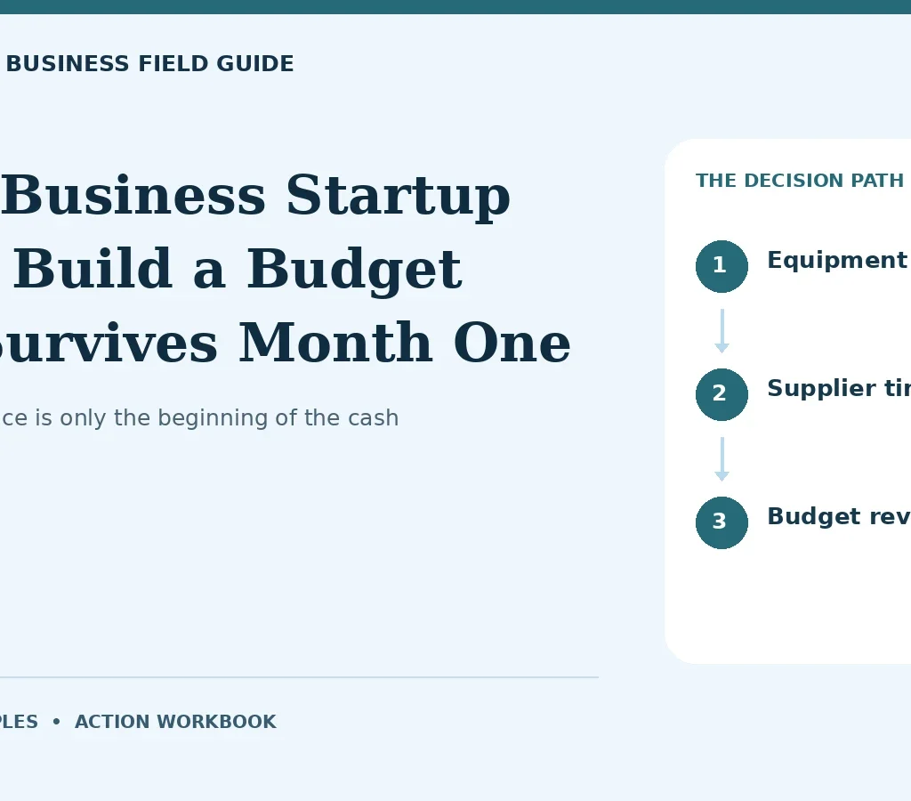 Small Business Startup Costs: Build a Budget That Survives Month One