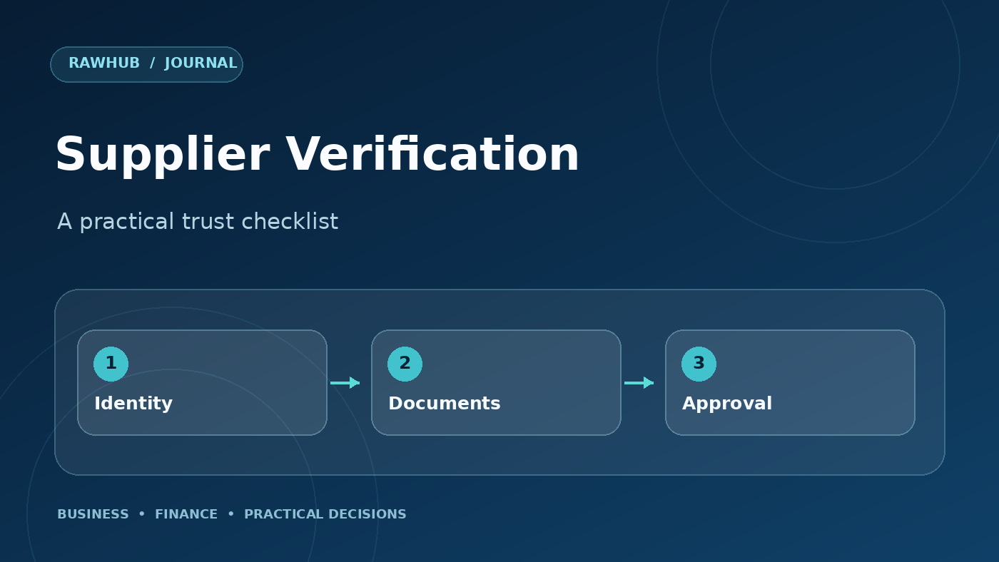 How Retailers Can Verify a Wholesale Supplier Before the First Order